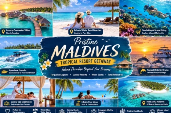 Pristine Maldives Tropical Resort Getaway